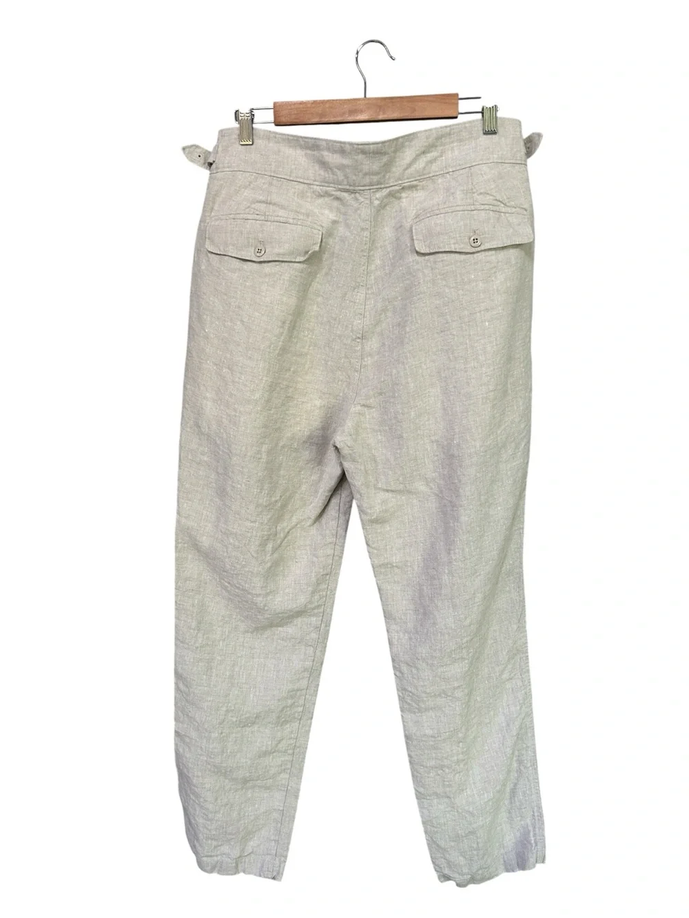 Todd Snyder Linen Gurkha Trouser in Light Khaki, 34 x 32